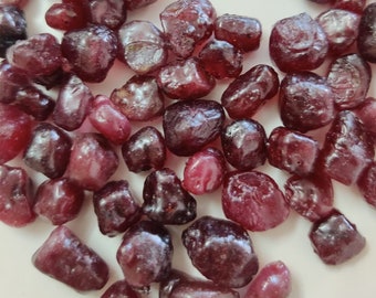6-12 Mm Genuine Ruby Rough~Ruby Gemstone ~Ruby Rough Raw~ Red Ruby Stone ~ Precious Ruby Rough Top Ruby ~Loose Gemstone