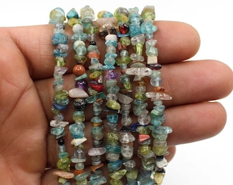 Natural Multi Gemstone, Mix Uncut Chips Raw Gemstone Beads, Mix Gemstone Smooth Raw Nugget Beads,Jewelry Making Supplies