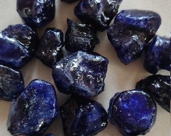 Extra Large Natural Blue Sapphire Raw/Blue Sapphire Rough/Blue Sapphire Gemstone/Sapphire Raw/September Birthstone/11 to 20 Mm