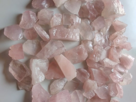 2 Pieces Natural Rose Quartz, Rose Quartz Rough Natural Stones ,Raw Rose Quartz, Rough Rose Quartz, Love Stone, Healing Crystal