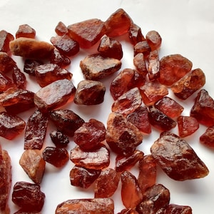 Natural Hessonite Garnet Rough Stone 50-55 gm Srilanka Gemstone
