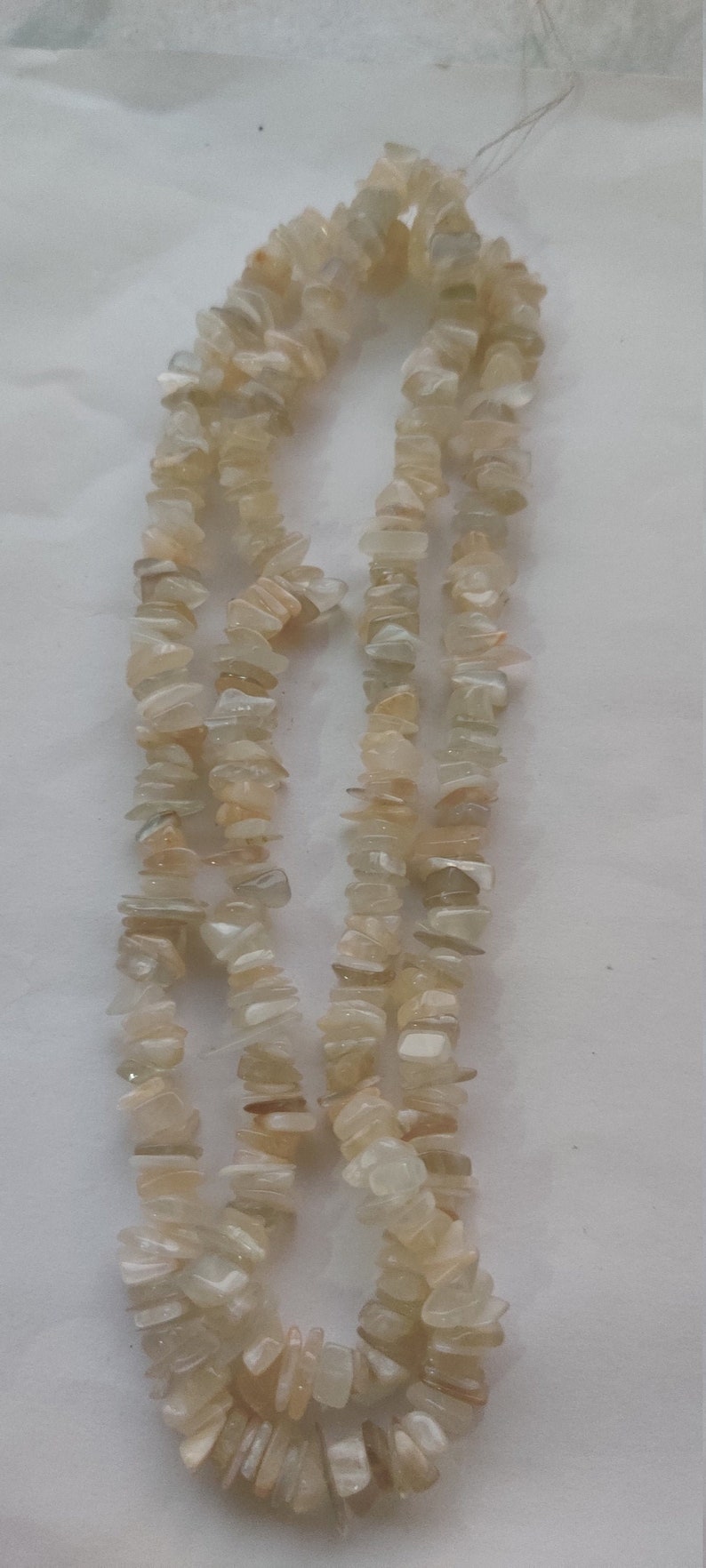 35 Natural White Moonstone Chip Beads Smooth White Moonstone Chip Bead Uncut Chip Bead Jewelery Supplies 3-7mm Polished Beads