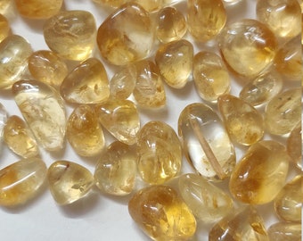 500g of Natural Citrine Chips - Mini Tumbled Citrine Stones - Small Citrine Pebbles - Raw Citrine - Citrine Rocks - Citrine Crystal - Yellow