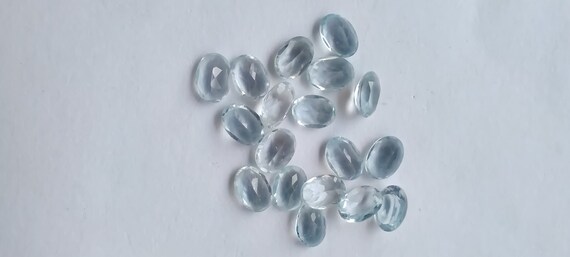 16 Carat Calibrated AAA Natural Aquamarine Gemstone - Brilliant Cut- High Quality Loose Aquamarine Cut Stone,5x7mm