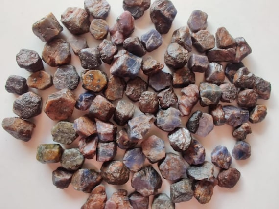 Lot De 11 Saphirs Bleus Africains Naturels Bruts – Pierres Précieuses En Vrac, 91,50 Carats