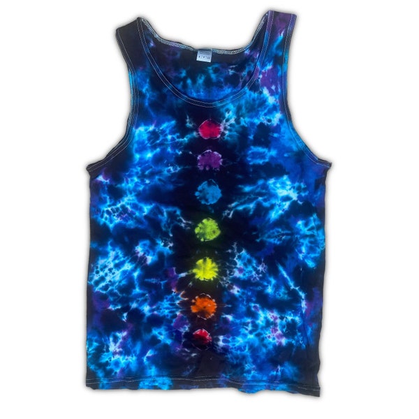 Chakra Hippie Rainbow Tie Dye Tank Top