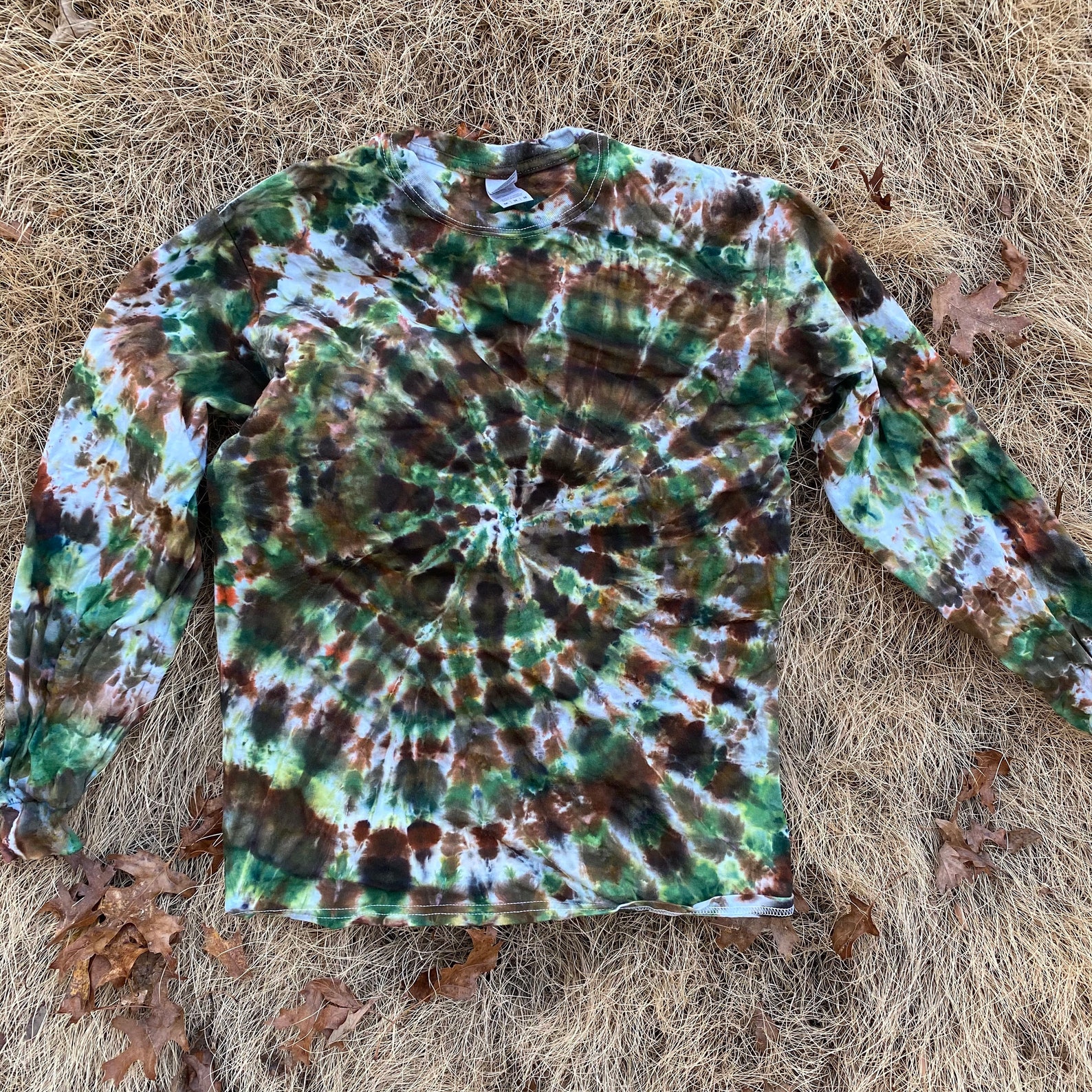 CAMO SPIRAL Tie Dye - Etsy