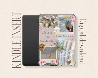 Insertion Kindle d&#39;été : décoration de lecture de plage (téléchargement numérique, fichiers PDF inclus)