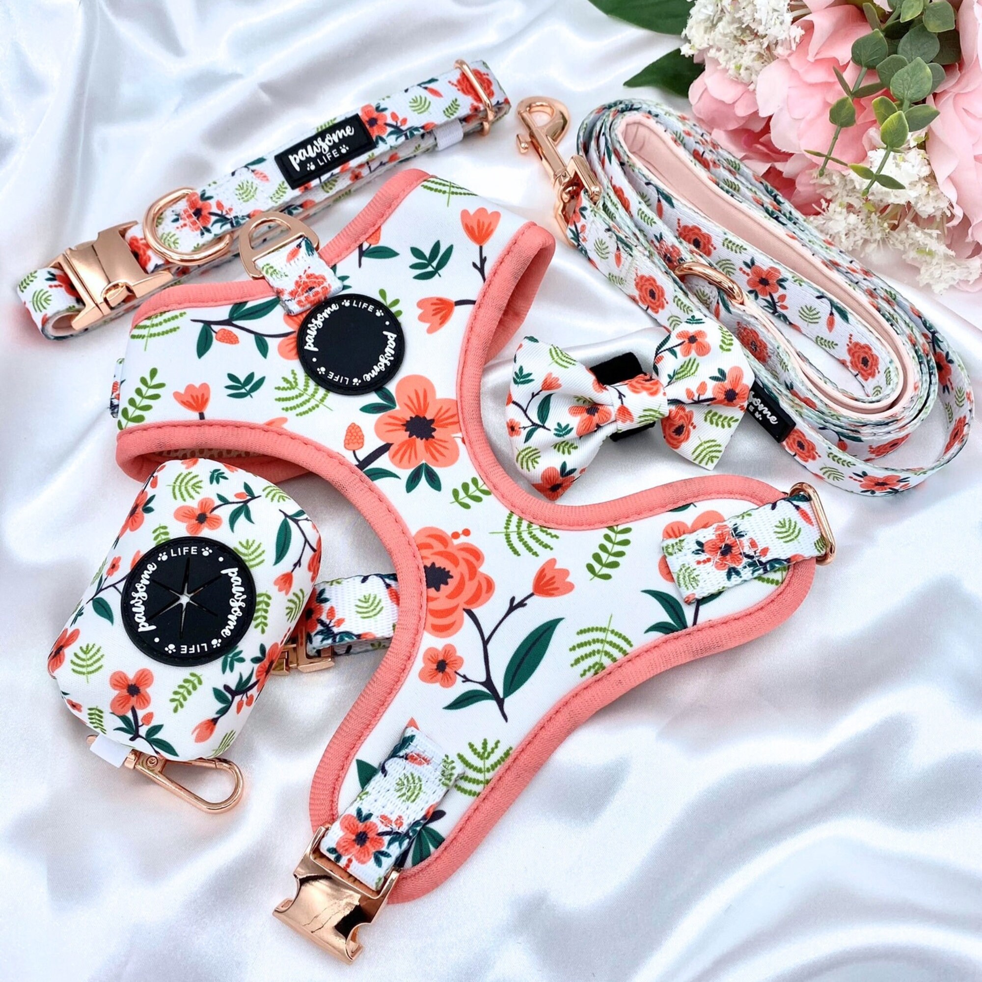 Weiches Baumwoll-Hundehalsband Mit Blumenmuster – Verstellbar 20–30 Cm, Mit Gänseblümchen-Anhänger