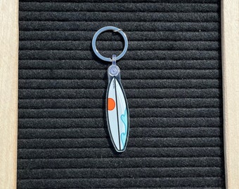 SURFBOARD | Acrylic Keychain | 2"x2"