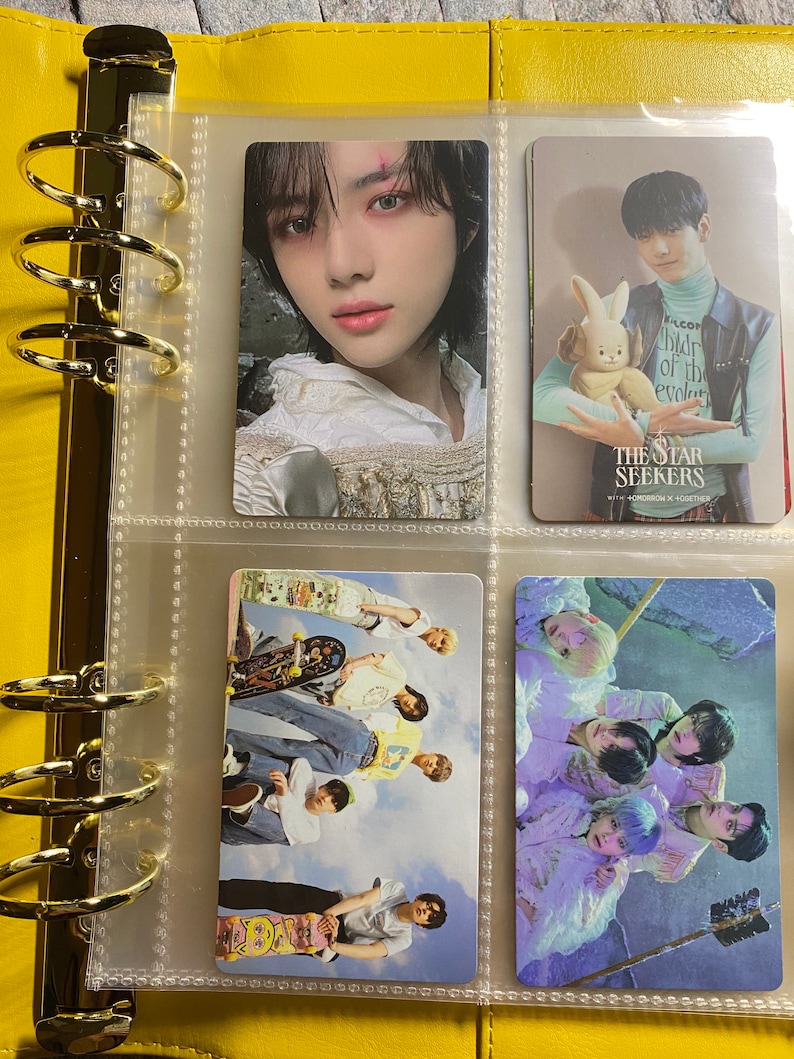 PhotoCard/Trading Card 6x8 pages, A5 hole punched. (sets of 10 pages) 