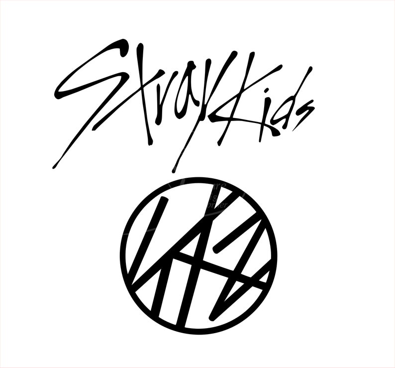 Stray Kids Name and Logo Svg Files Etsy