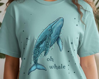 Oh walvis Comfort Colors®-T-shirt, zeedier grappige meme, cadeau voor walvisliefhebbers, op oceaannatuur geïnspireerd uniseks strandshirt