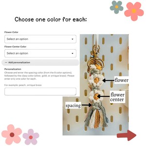 Supply Kit | DIY Macrame Flower Keychain image 5