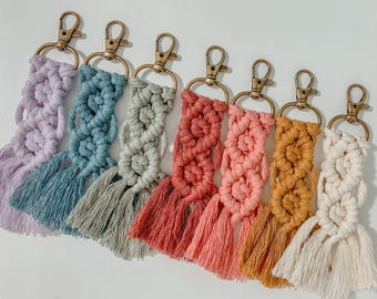 The Verity Macrame Keychain