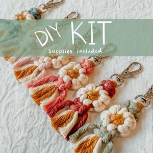 Supply Kit | DIY MINI Macrame Flower Keychain