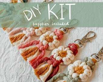 Supply Kit | DIY MINI Macrame Flower Keychain