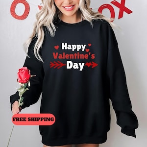 Happy Valentine&#39;s Day Shirt, Valentine&#39;s Shirt, Gift for her, Love Shirt, Valentine&#39;s T-Shirt, Heart Shirt, Valentine&#39;s Tee, Holiday Shirt