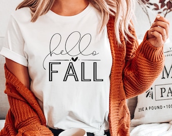 Fall Shirt, Fall Tshirt, Hello Fall Shirt, Hello Fall T-shirt, Hello Fall, Cute Fall Shirt, Fall Time Shirt, Fall Sweatshirt