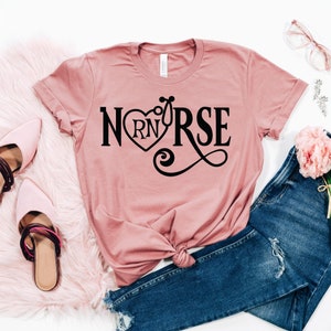 Nurse Shirts, Nurse T-Shirt, Nursing School Shirt, Nurse Gift, Graduation Gift,  Funny Nurse Shirt, RN,Nurse T-Shirt, Nurse Scrub Tee