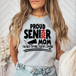 Senior Cheer Mom 2024, Senior Cheer Shirt, Cheer Shirt, Senior Mom 2024 Tee, Cheer Mom Shirt, Cheer Mom T-Shirt, I'm Not Crying Shirt