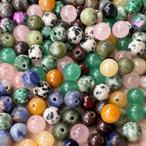 Pearl mix, gemstone pearl mix 150 pearls 6 mm image 1