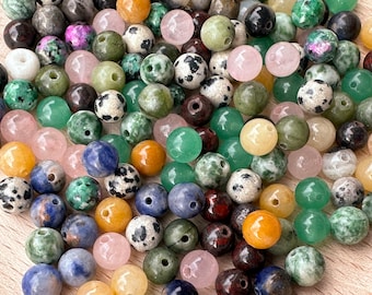 Pearl mix, gemstone pearl mix 150 pearls 6 mm