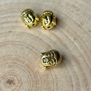 Buddha head Buddha beads gold-colored