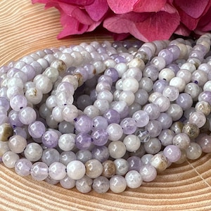 Lavendel Amethyst Perlen 4mm Strang