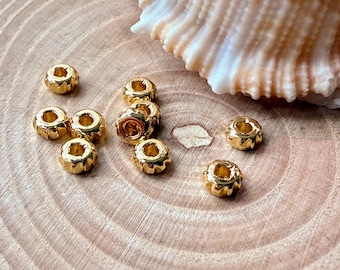 Esferas espaçadoras, esferas de distância, latão dourado de 4 mm
