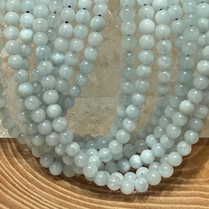 Aquamarine A Quality Beads 4 mm Strand