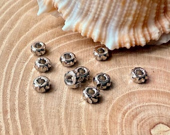 Esferas espaçadoras, esferas de distância, 4 mm, latão cor platina