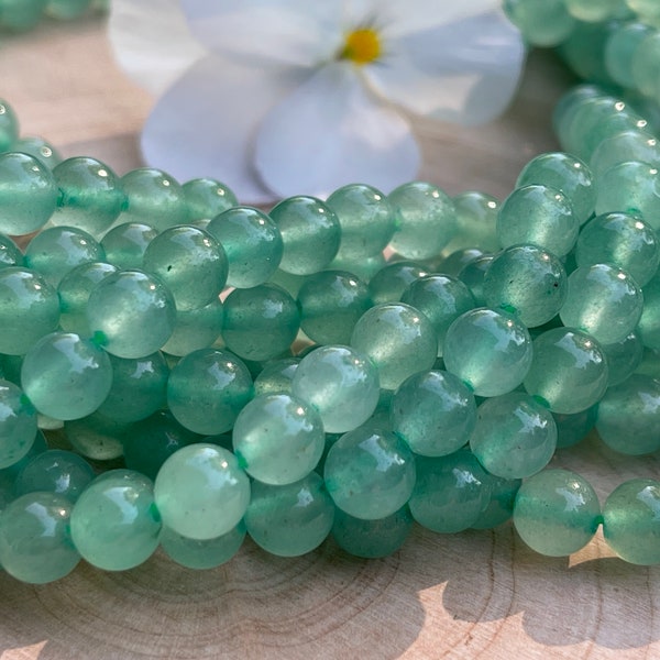 Aventurine beads 6mm/4.5mm strand