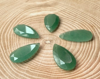 Aventurine pendant drop faceted