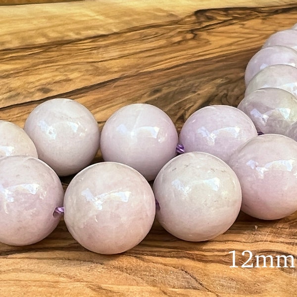 Kunzite beads 12 mm individually