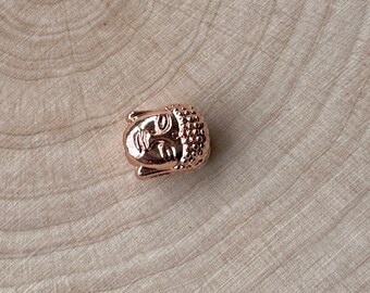 Buddha head pearl rose gold