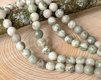 Peace Jade Beads 8mm Strand