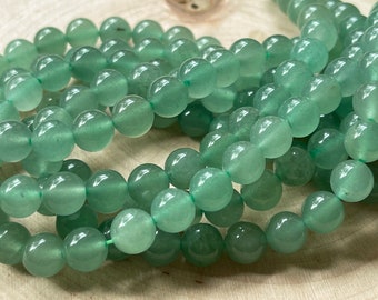 natural aventurine beads 8 mm strand