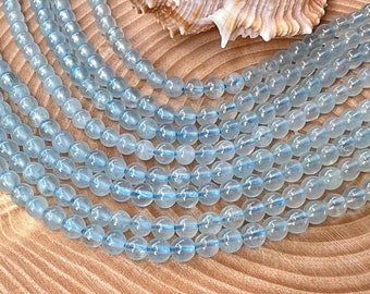 Aquamarine A Quality Beads 4 mm Strand