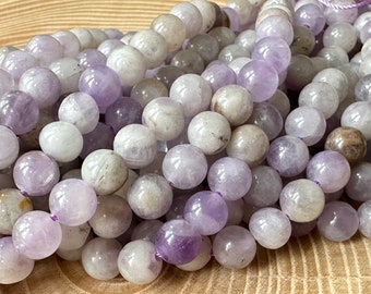 Lavendel Amethyst Perlen 6mm Strang