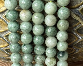 Myanmar Jadeite beads 8 mm strand