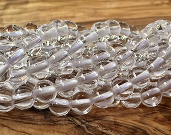 Rock crystal beads 4 mm A quality strand