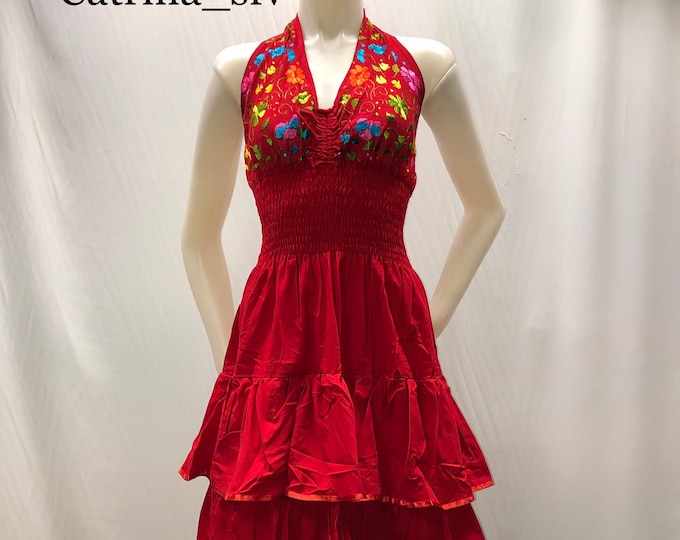 Vestido mexicano lienzos perfecto para la temporada o para una fiesta mexicana o cualquier otro evento ENVÍO GRATIS EN ESTADOS UNIDOS