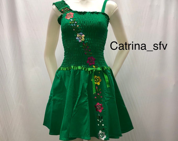 Vestido mexicano ideal para una fiesta mexicana o cualquier otro evento ENVÍO GRATIS EN ESTADOS UNIDOS