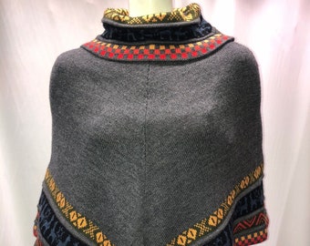 ウール100%のポンチョ・メキシカンギャバン ウール100%のポンチョ・メキシカンギャバン 職人技が光るメキシカン