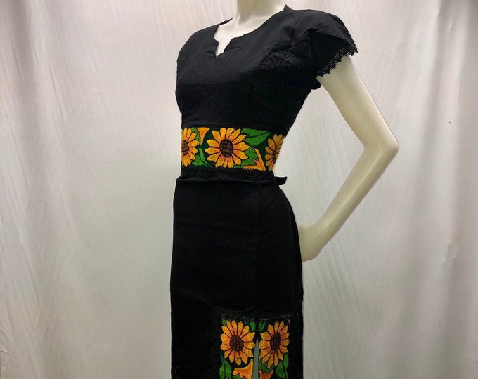 Girasoles, mexican dress, vestido mexicano ideal para una fiesta mexicana o cualquier otro evento ENVÍO GRATIS EN ESTADOS UNIDOS