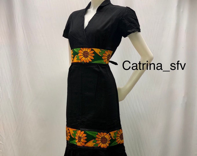 Girasoles, mexican dress, vestido mexicano, ideal para una fiesta mexicana o cualquier otro evento ENVÍO GRATIS EN ESTADOS UNIDOS
