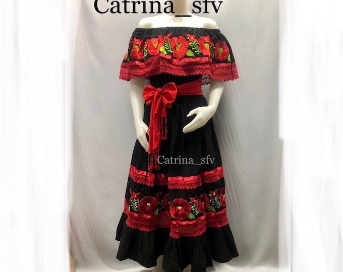 Vestido Amuzgos ideal para una fiesta mexicana o cualquier otro evento ENVÍO GRATIS EN ESTADOS UNIDOS