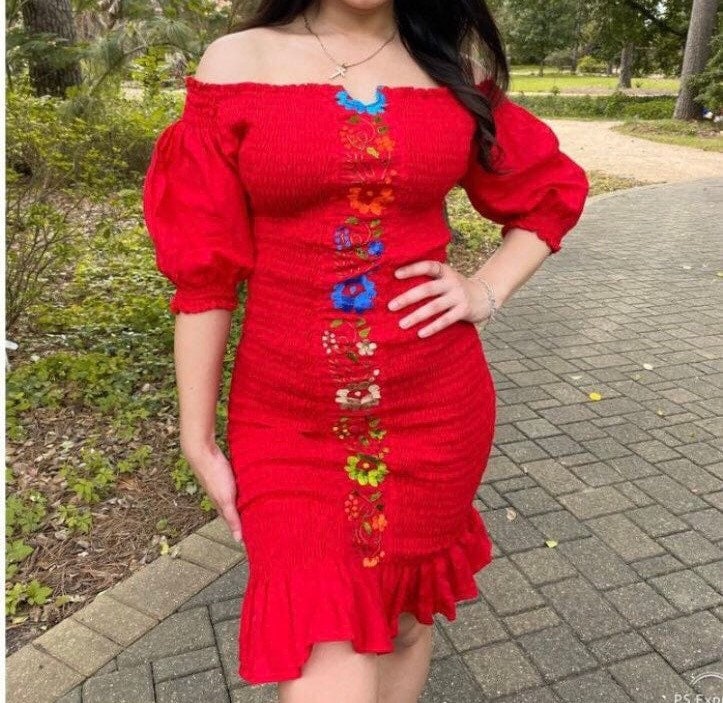 Vestido mexicano - Etsy México Vestido mexicano - Etsy México