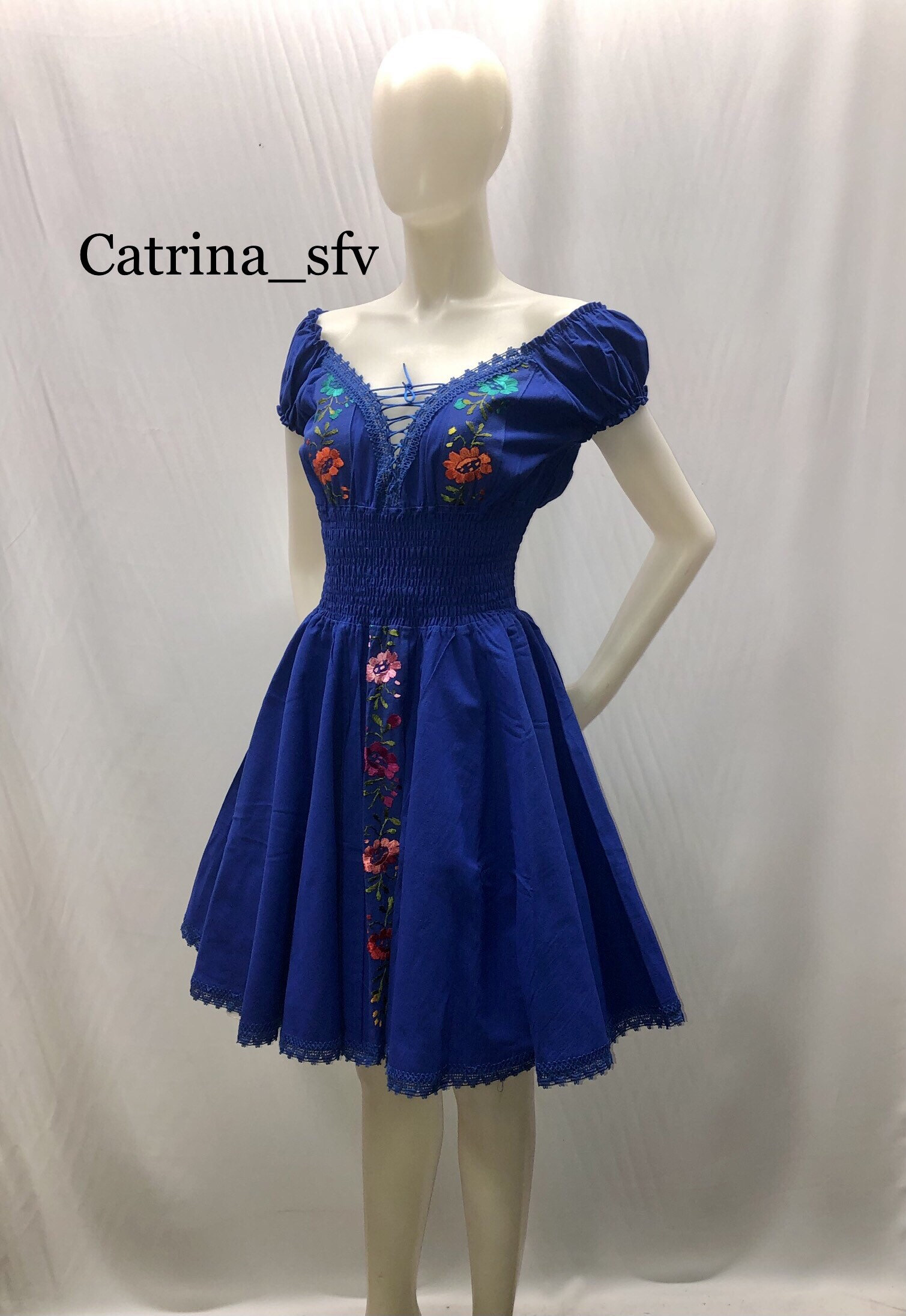 VESTIDO MEXICANO, vestido corto, vestido artesanal, vestido bordado, vestido  típico, vestido regional, ideal para una fiesta mexicana, ENVÍO GRATIS EN  ESTADOS UNIDOS